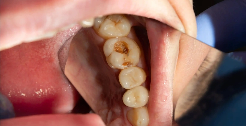 Before Invisible White Fillings 1